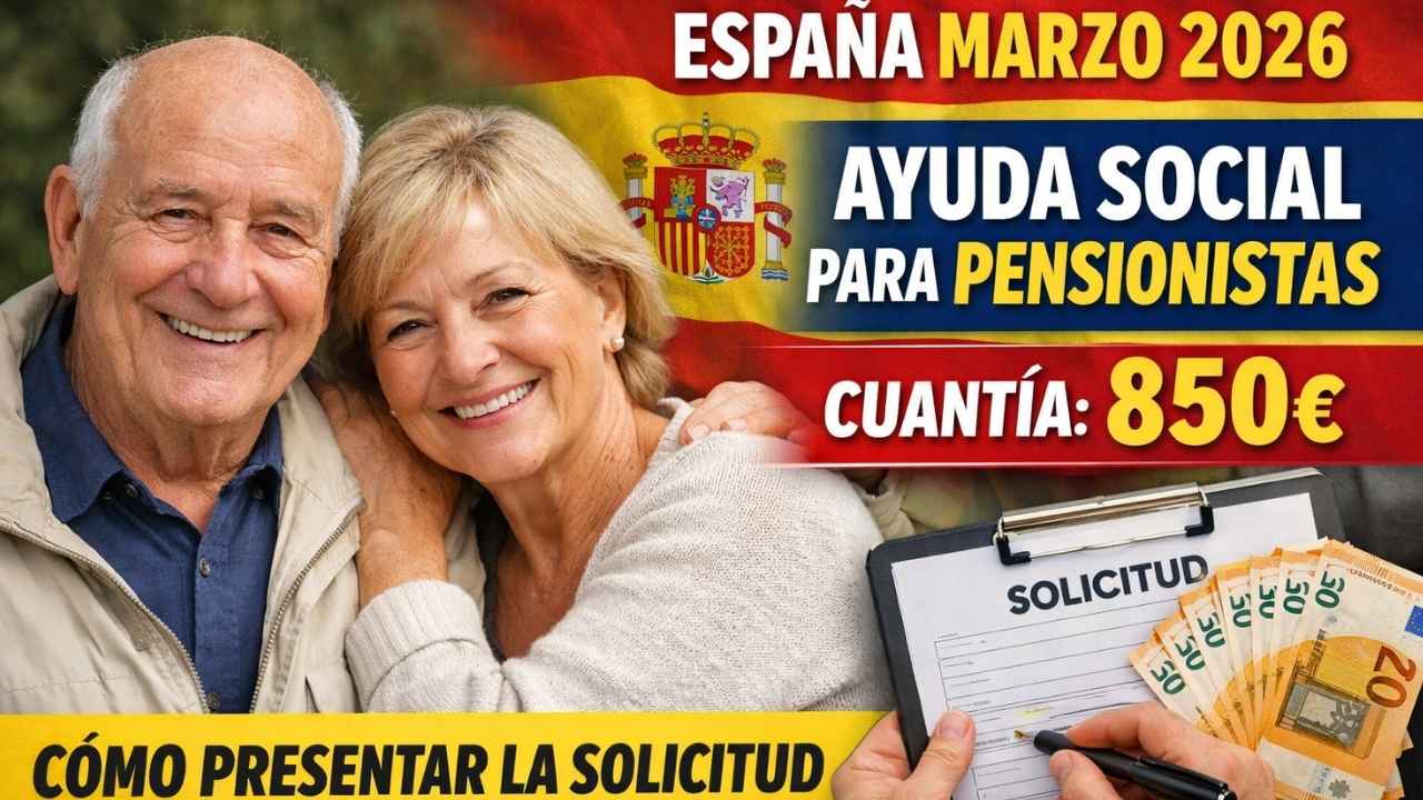 España Marzo 2026: Ayuda Social para Pensionistas, Cuantía de 850€ y Cómo Presentar la Solicitud