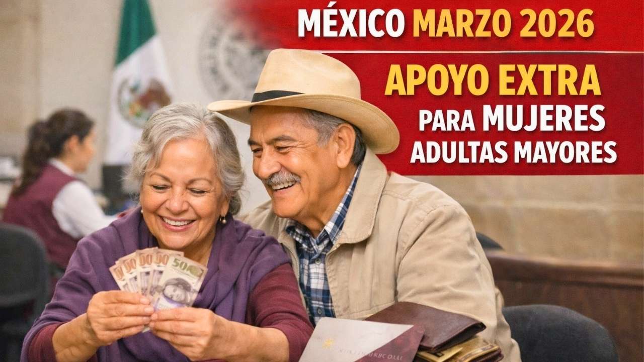 México Marzo 2026: Apoyo Extra para Mujeres Adultas Mayores, Cómo Registrarse y Calendario de Depósitos